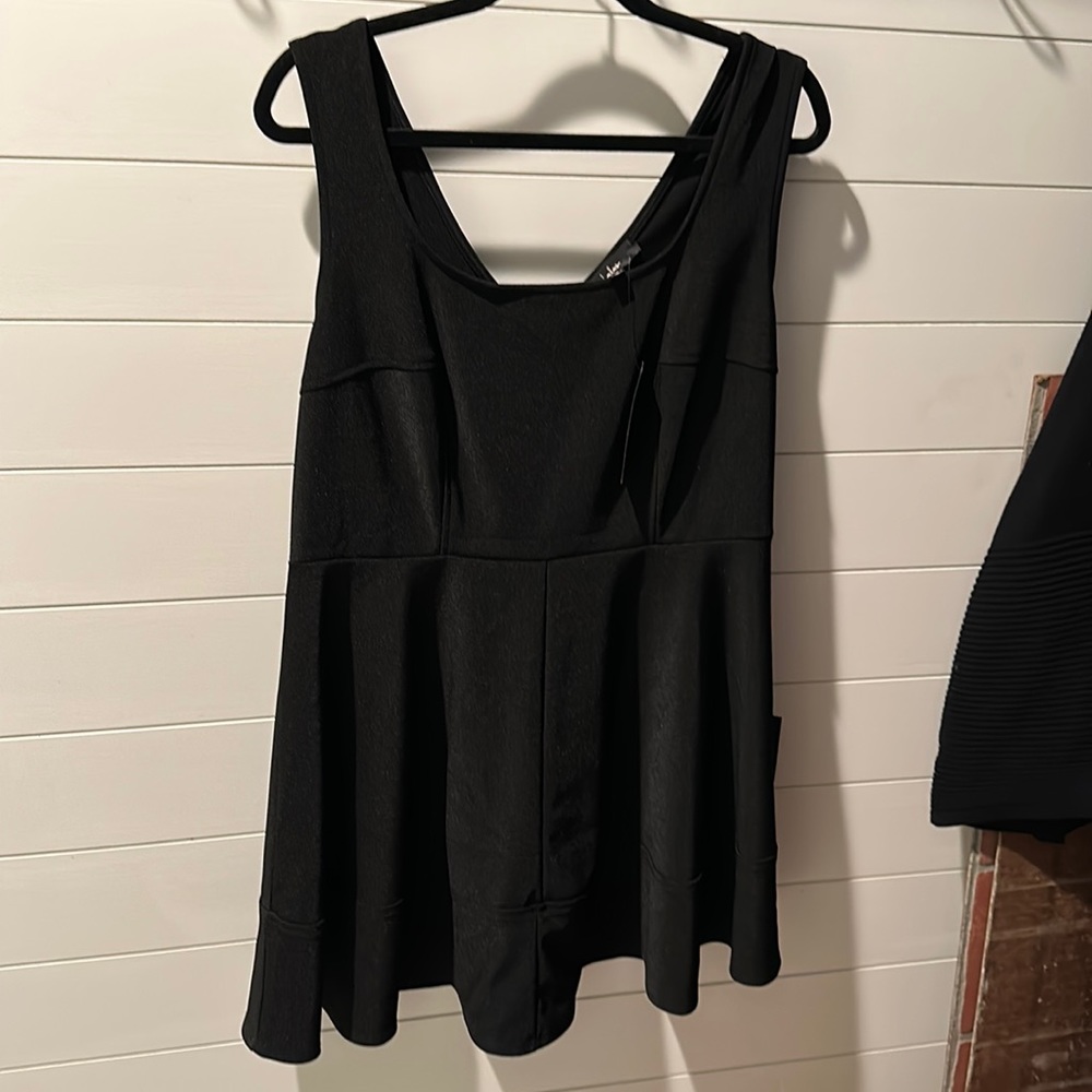 Lulu’s Home Before Daylight Black Dress, 1x, NWT